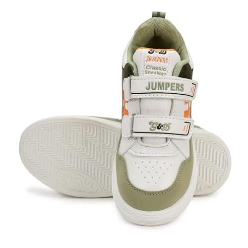 Image of G&D Jumpers Unisex Kids Shoe with Memory Foam EVA Sole | Leather Rexine Upper Breathable, Lightweight | Comfortable & Durable Stylish Indoor & Outdoor | Casual Sneakers