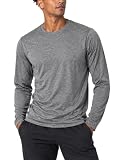ドライTシャツ 長袖 メンズ [吸汗速乾] 薄手 Vネック クルーネック 無地 スポーツ トレーニング UVカット レディース | 100%ポリエステル,軽量,汗を素早く速乾,ストレッチ,フィット, 紫外線カット,日焼け防止, ランニング,ジム,部屋着,大きいサイズ,S-3L,7色,Vネック,クルーネック
