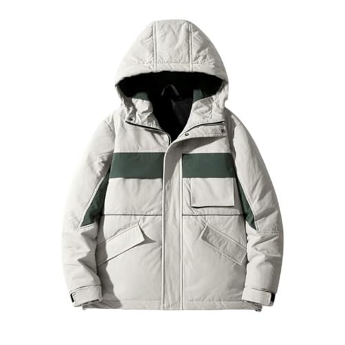 Abrigo de plumón coreano para hombre chaqueta corta gruesa
