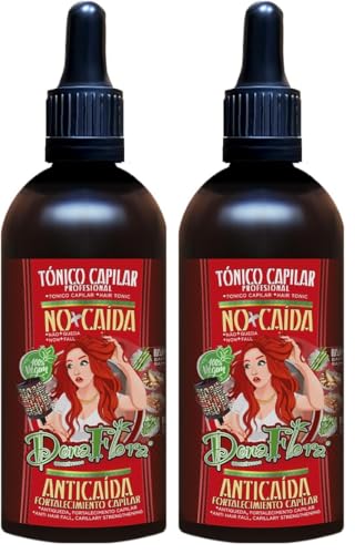 Tónico Anticaída Cabello Unisex 100ml – Estimula Crecimiento, Fortalece Raíz, Reduce Caída – Tratamiento Capilar Natural Diario – DONA FLORA (Paquete de 2)