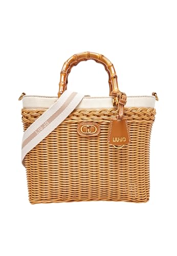 Liu Jo borsetta borsa a tracolla Summer Tote Naturale marrone