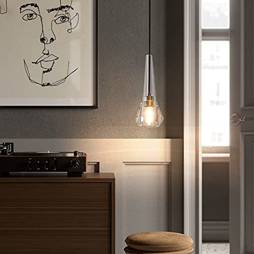 Lampe suspendue 1 lumière créative pour petits espaces et plafonds bas