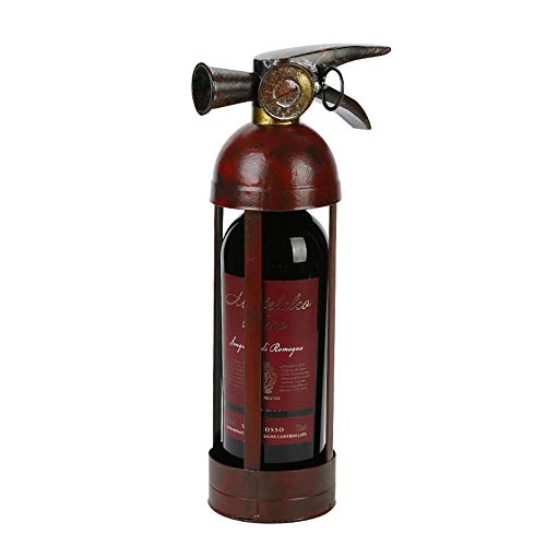 Fire Extinguisher Wine Rack Wrought Iron Wine Rack Free-Standing Wine Holder Bottle Rack