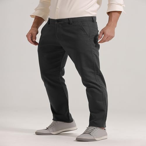 Image of BASICS Premium Cotton Stretch Formal Trousers for Men | Office Pants