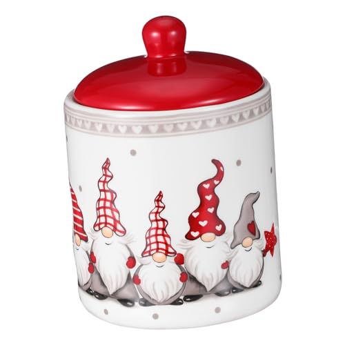 DECOMELODY Tanque De Almacenamiento Hermético Bote De Té Con Enlatado Individual De Alimentos Elegantes Frascos Navideños De Porcelana Recipientes Multifuncionales Para Recuerdos