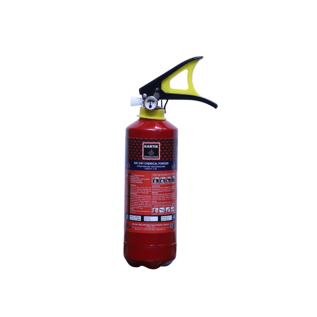 Kartik Fire MAP 40 ABC Powder Based Fire Extinguisher Suitable for All Classes of Fire A,B,C and ESF (1KG)-image-29