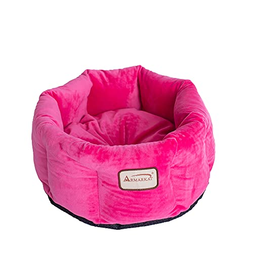 Armarkat C03CZH Cozy Pet Bed 15-Inch Diameter, Pink