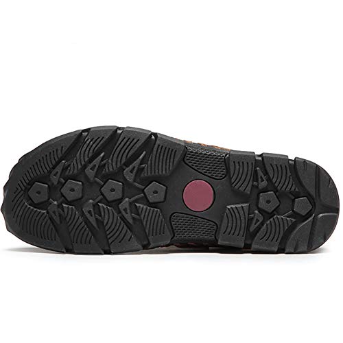 BIFINI Men's Handmade Leather Dress Sandals Adjustable Summer Walking Shoes3