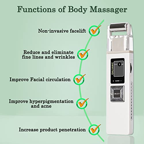 Image of Mini Portable Corded Electric Galvanic Microcurrent Eye Massager, Skin Firming Whiting Machine Wrinkle Dark Circles Puffiness Removal Fatigue Skin Lifting Relaxing Instrument