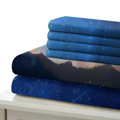 Parure de lit microfibre résistante 3 pièces 220x240cm housse de couette effet 3D éclair