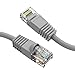 Cable Central LLC (5 Pack Cat5e Gray Copper Ethernet Patch Cable, Snagless/Molded Boot, POE Compliant, 10 Feet