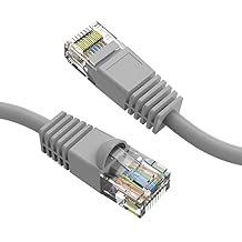 Gray Cat6 Ethernet Cable - 10 Ft Patch Cable for Network and Internet Connection
