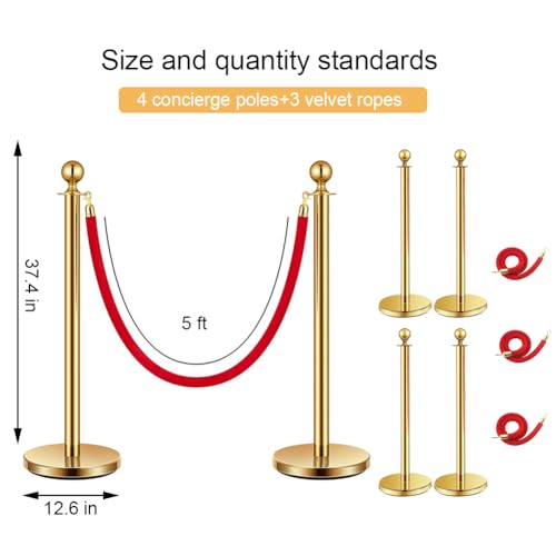 Crowd Control Stanchion, (4)