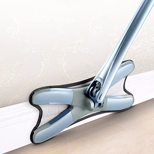 wischmopp Neue X-Typ-Mikrofaser-Boden-Mopp mit handfreier Waschweuche-Hand-Extrusion Indoor-Haushaltsreinigungswerkzeuge bodenwischer (Color : 3 Mop Head Gray)