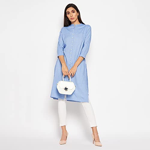 Image of CAMEY Women Striped Cotton Dress