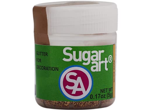 Pó para Decoração Glitter Champanhe Comestível 5g - Sugar Art