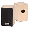 Sela SE 120 Primera Black Cajon beginner bundle with backpack, cajon pad, German Cajon book, CD and DVD #1