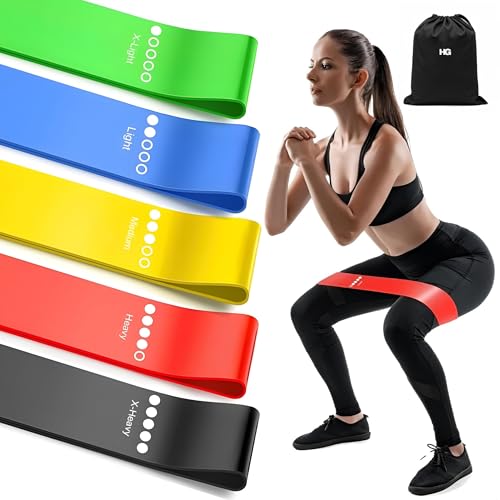 HOMEGALLEY Resistance Bands for Exercise Mini Loop Band for Gym Booty Toning Exercise Resistance...