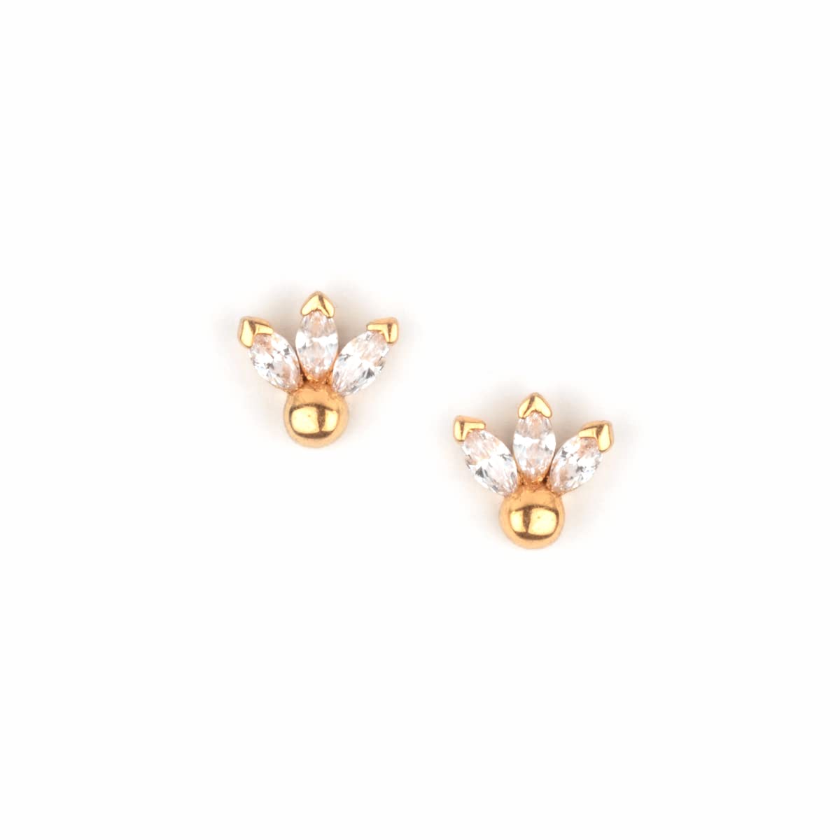 shaya by Caratlane | 925 Silver|Mistletoe Mood Earrings in Gold Plated | Gifts for Womens & Girls-picture-5
