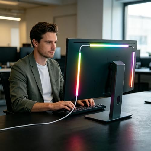 Bandes LED en caoutchouc pour écran 24" ruban lumineux flexible