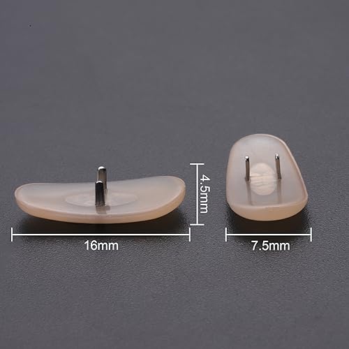 Image of Clear Soft Silicone Replacement Nose Pads for Ray-Ban Aviator RB3025 /RB3026 /RB3030 /RB3211 /RB3362 /RB3445 /RB4175