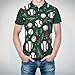 HLSDFRES Men's Baseball Short-Sleeve Polo Shirt T-Shirt Casual Top Large