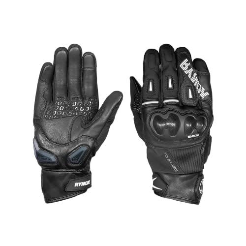 Rynox Delta GT Semi-Gauntlet Gloves Black Large - Image 3