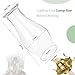 Oil Lamp Chimney Replacement – Clear Hurricane Lamp Glass Shade (Wave Style) for Kerosene Lamps – 3 Inch Base（1 Pack）