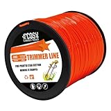 COSY GARDEN TOOLS String Trimmer Line 0.080-Inch 3LB Weed Wacker String Commercial Grade Orange Pentagon Weed Eater String for Most String Trimmer,Multi-Head String Trimmer Attachment