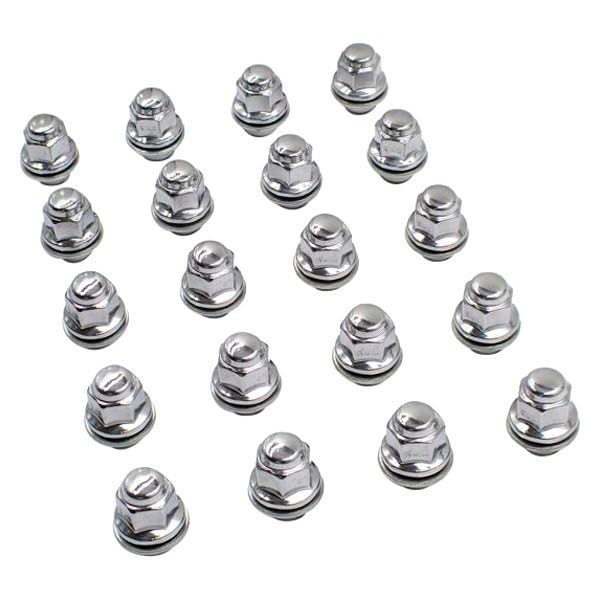 Image of Wheel Accessories Parts 20 Pcs M12x1.25 12x1.25 Thread OEM Factory Style Lug Nuts 1.5 inch Long Chrome 13 /16 inch 21mm Hex Fits Nissan Pathfinder Maxima Murano ｜ 40224-JK00A ｜ 611-294