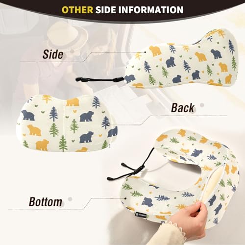 Almohada de viaje espuma viscoelástica tamaño único miniatura 5