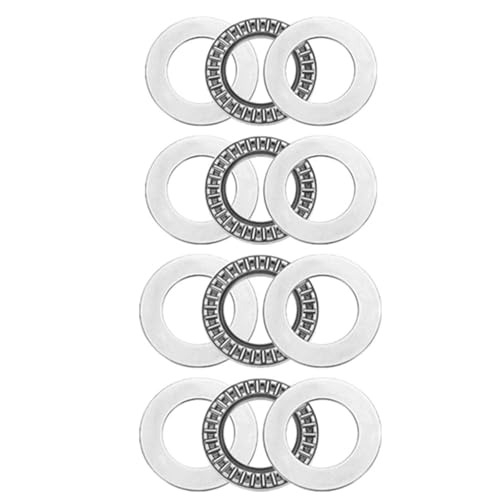 4 Sets AXK2035 Thrust Needle Roller Bearings with Washers 20mm Bore 35mm OD 2mm Width