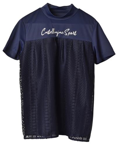 カステルバジャック CASTELBAJAC 7244272210 レディース 半袖モックネック ゴルフウェア スポーツウェア 春夏_了解しました。_59ネイビー/44(LL)