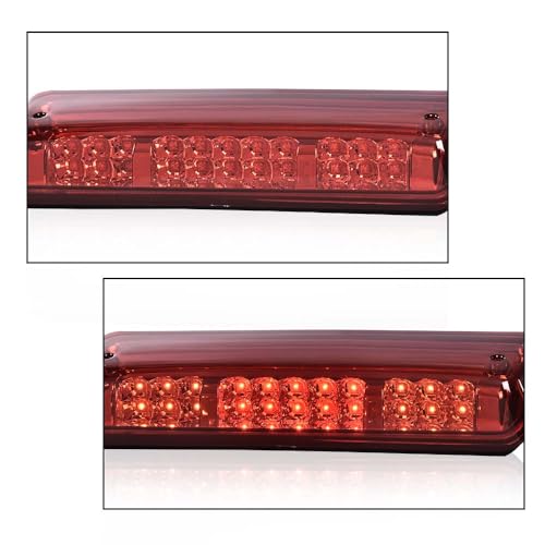 ALLGOOD 3rd Third Brake Light,Compatible with Ford F150 Lobo 2004-2008,Fit Explorer Sport Trac 2007-2010,Fit Lincoln Mark LT 2006-2008, High Mount Rear Stop Light Cargo Lamp, Red Lens Clear Housing