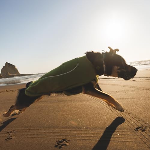 Ruffwear, Climate Changer Hunde-Fleeceweste, leicht, warm, Wintermantel für Hunde mit verstellbarer Passform, Schnellverschluss-Schnallen, reflektierender Rand und Geschirr-Kompatibilität, Basaltgrau