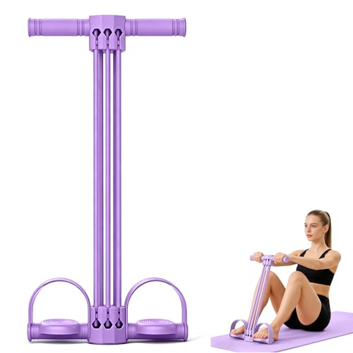 6-Rohr-Pedal-Widerstandsband Widerstandsbänder mit Griff Einstellbarer Pedal Resistance Bands Multifunktions Elastische für Zuhause für Yoga Training Muskeltraining Krafttraining