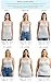 Emmalise Women's Basic Casual Long Camisole Adjustable Strap Cami Layering Top, 3XL, 3Pk, 2Black, White