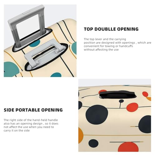 Luggage Cover Elastic Suitcase Cover Protector Modern Mid Century Luggage Covers Travel Suitcase Covers Carry On Luggage Sleeve Suitcase Baggage Cover for Adult Travel4