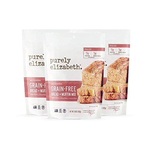 purely elizabeth Grain-Free Bread & Muffin Mix, Paleo & Gluten-Free, 3 Pack