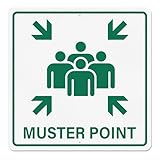 YIKIADA Muster Point Sign with...