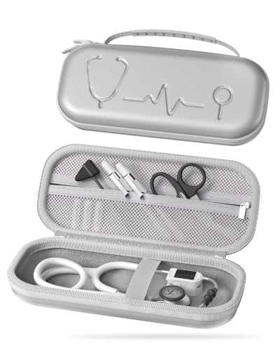 Image of ProCase Stethoscope Case for 3M Littmann Classic III & Cardiology IV -Silvergrey