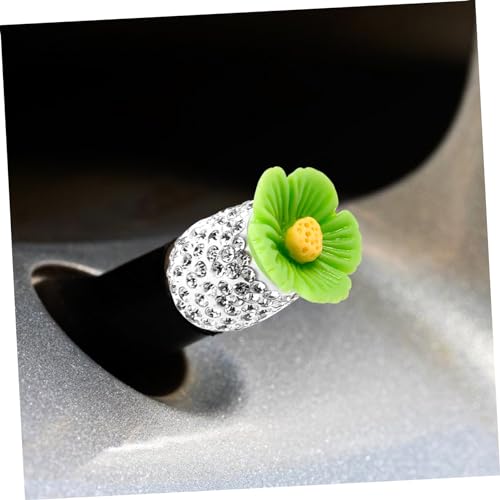 PLAFOPE 4 Peças Tampa De Válvula Incrustada De Diamantes Pneus Acessórios De Carro Flor De Cerejeira