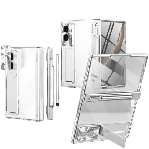 Étui béquille pour Samsung Galaxy zfold 8 argent anti-jaunissement