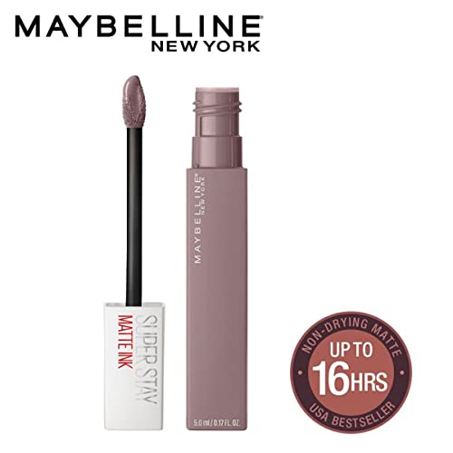 Image of Maybelline New York Super Stay Matte Ink Liquid Lipstick, 90 Huntress, 5g
