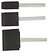 (1) Each 1 in, 2 in, and 3 in Flat Sash Foam Foam Brush Set, Soft, for All Paints and Coatings, 1-Each
