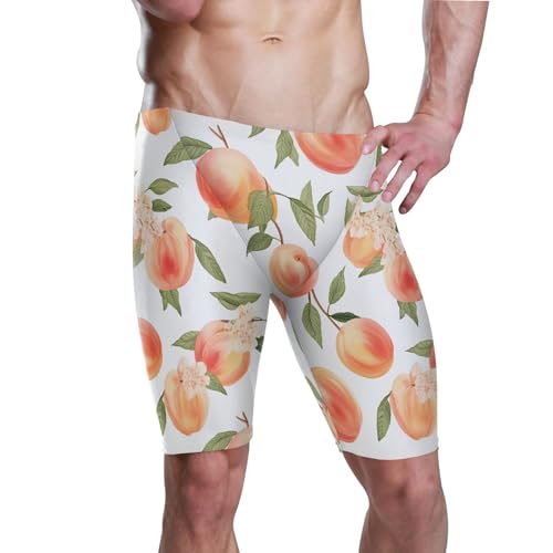 UMIRIKO Peach Fruit Men's Swim Jammers Swimsuit M B0401943