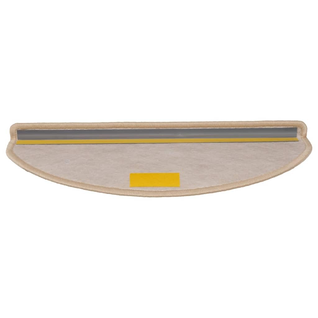Tappetini per gradini autoadesivi, 15 pezzi, effetto sisal, 65 x 21 x 4 cm