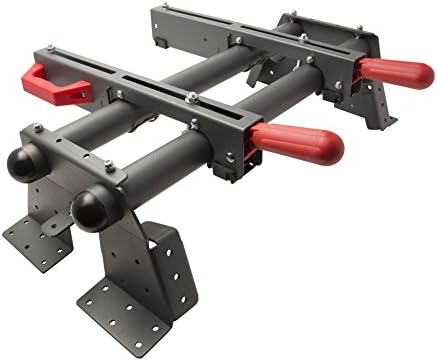 PROTOCOL Equipment 5-in-1 Portable Miter Saw Station, Universal Mount, Powder-Coated Rust-Resistant Steel Construction, Supports 500 lbs.