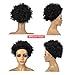 Adancyler Afro Headband Wig Natural Black Kinky Curly Wigs For Black Women Synthetic Short Curly Put And Go Headband Wig African American Wigs For Black Women