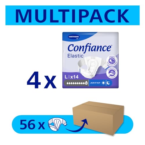 Changes complets Confiance Elastic taille L absorption 10 gouttes pour fuites urinaires 4x14 u